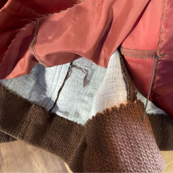 Vintage Ladybug 100% wool coat brown size 5 juniors women’s 1960s jacket belted - Picture 8 of 13